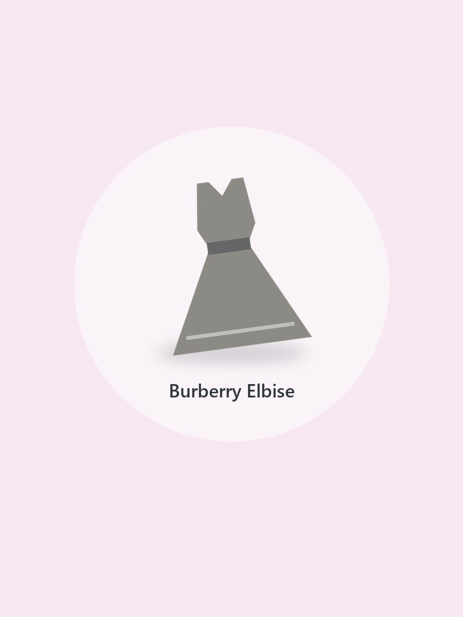 Burberry Lacivert Tasarım Elbise (3)