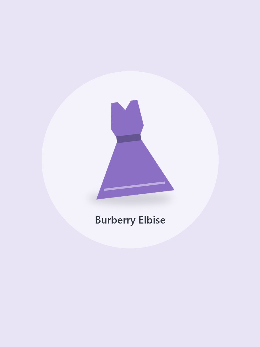 Burberry Lacivert Tasarım Elbise (5)
