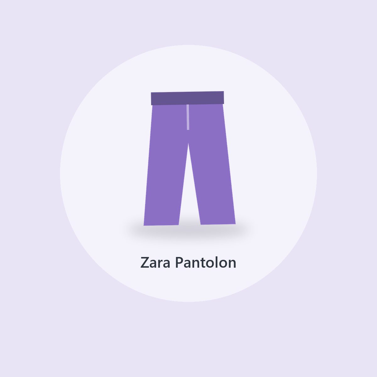 Zara Mavi Kumaş Pantolon