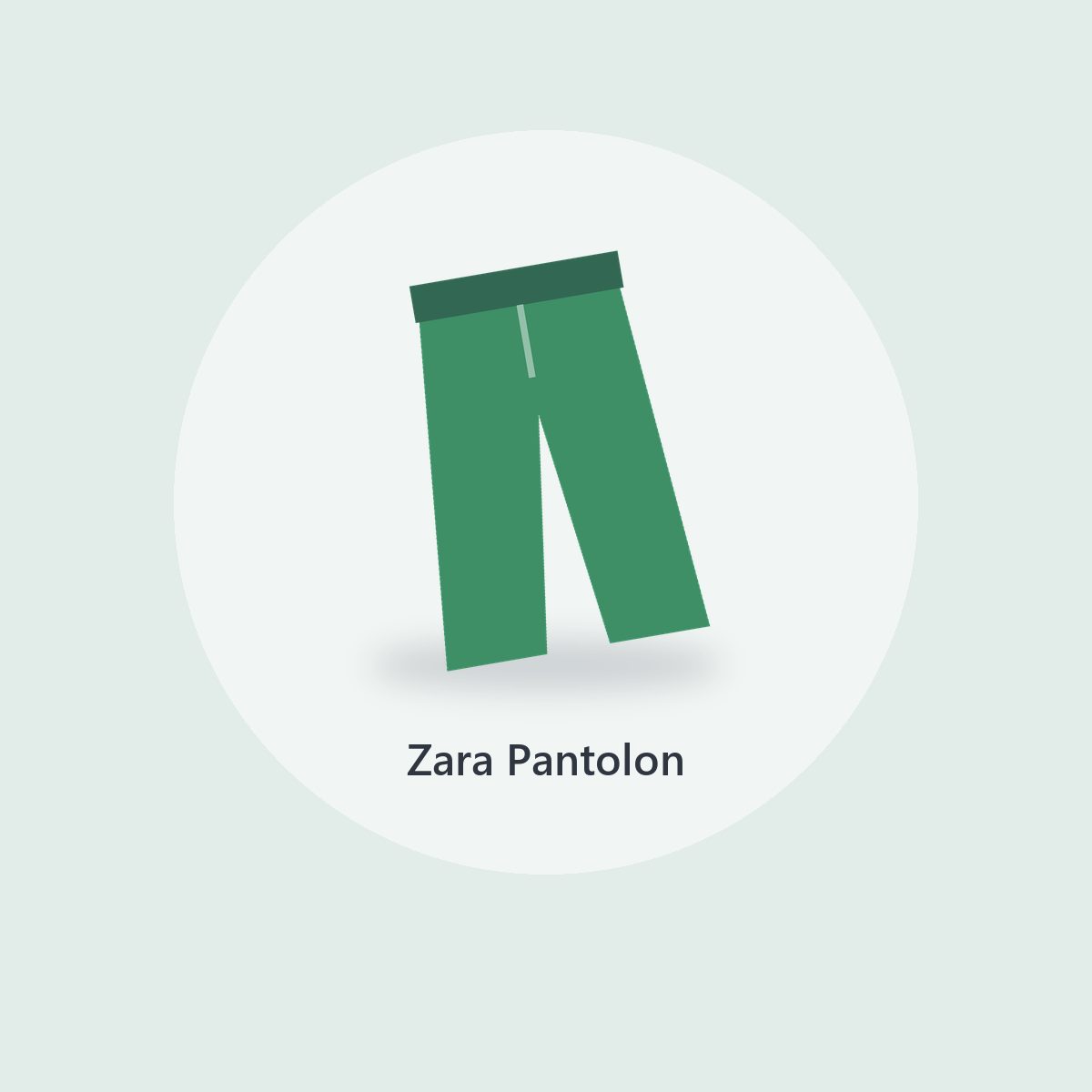 Zara Mavi Kumaş Pantolon (3)