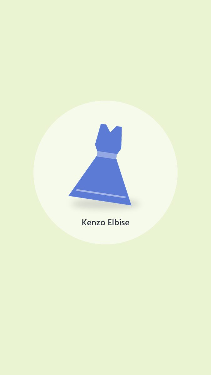 Kenzo Gri Abiye Elbise (2)