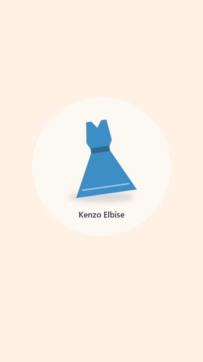 Kenzo Gri Abiye Elbise (3)