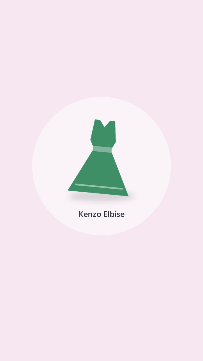 Kenzo Gri Abiye Elbise (4)