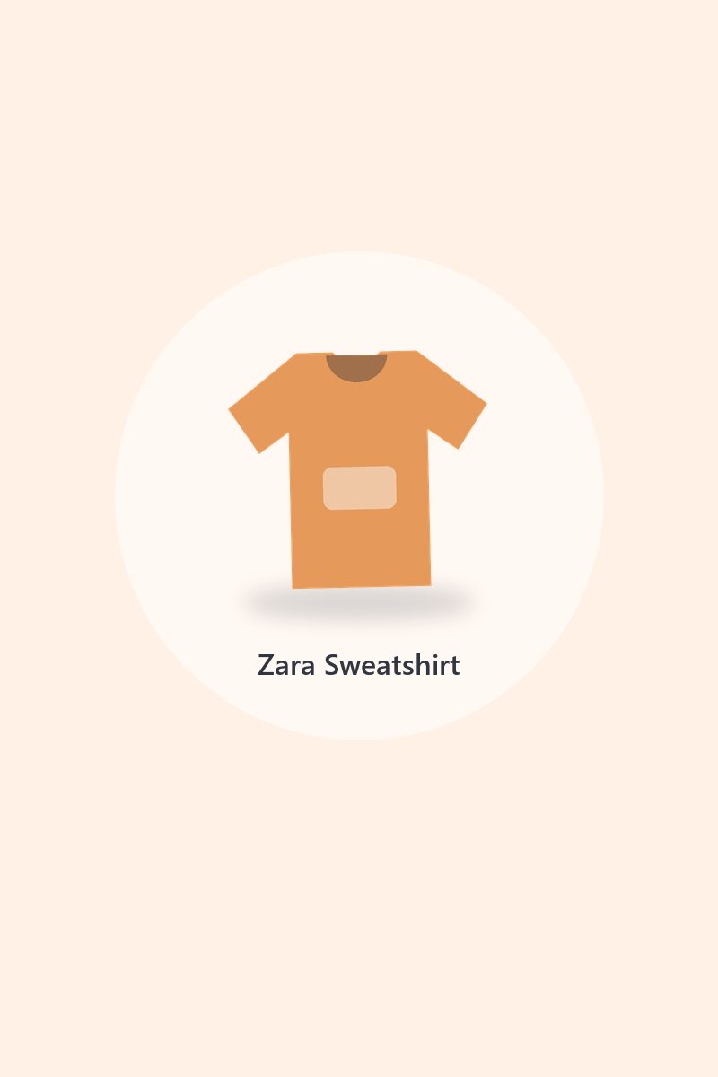 Zara Grey Logo T-shirt