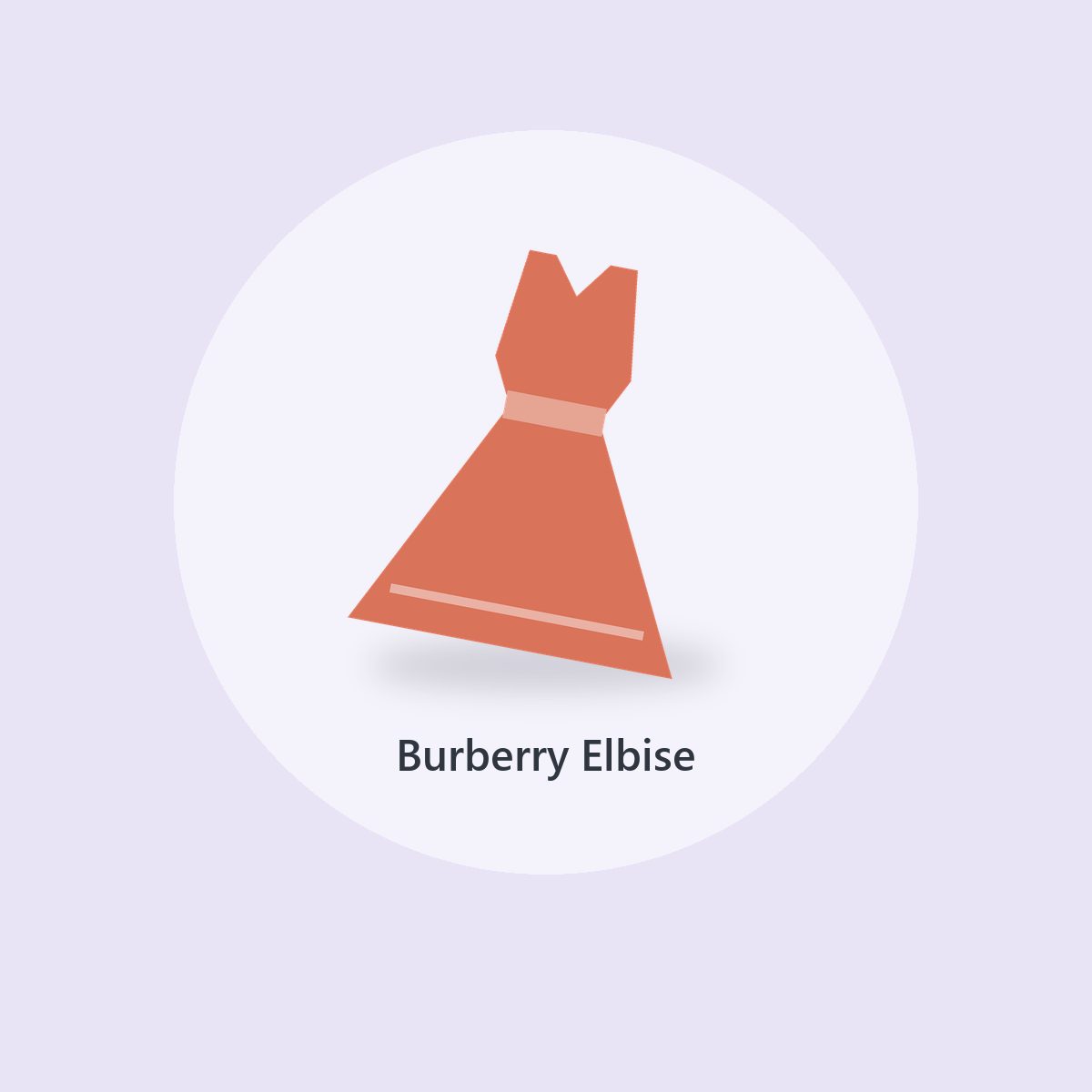 Burberry Mavi Tasarım Elbise (2)