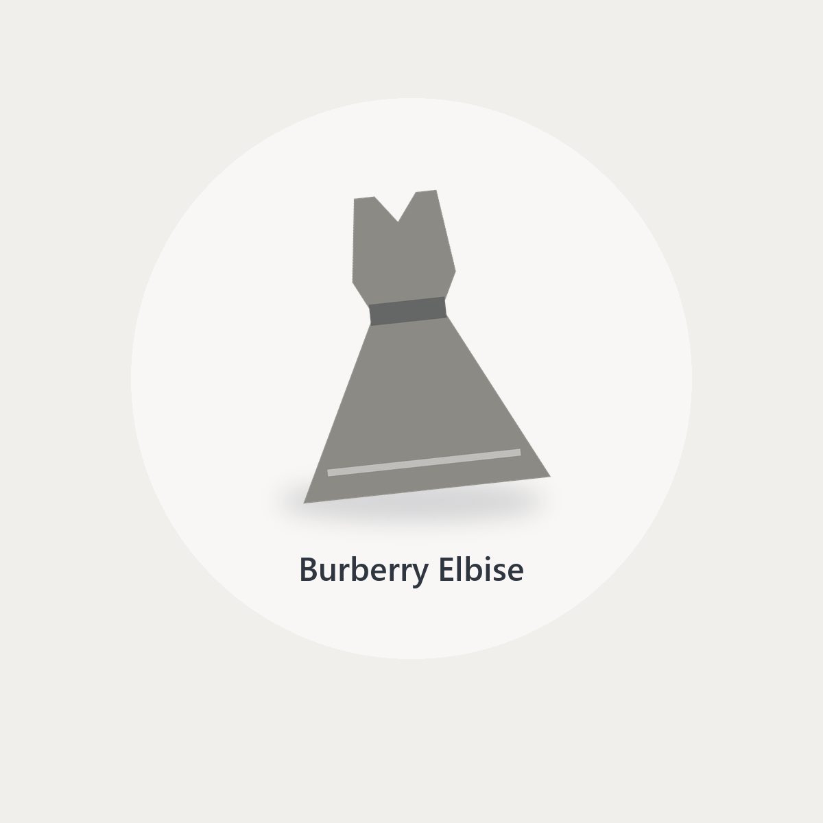 Burberry Mavi Tasarım Elbise (5)