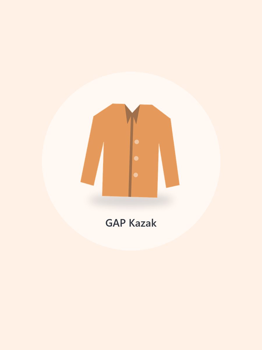 GAP Kahverengi Uzun Hırka
