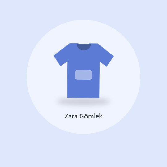 Zara Lacivert Slim Fit Gömlek