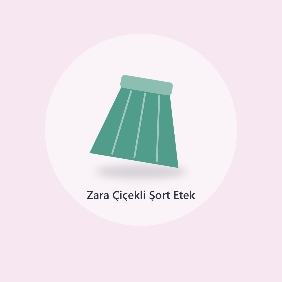 Zara Mavi Mini Etek (2)
