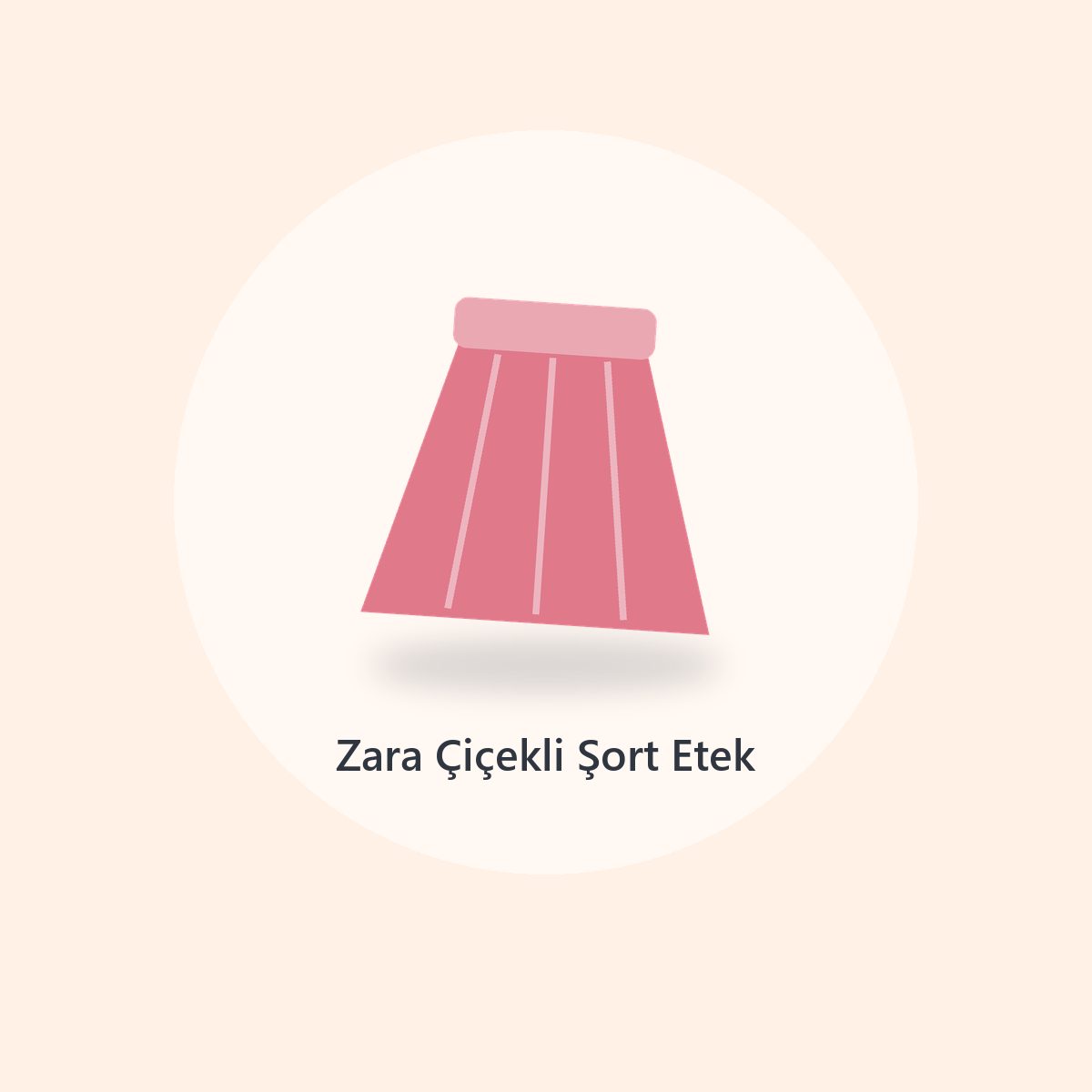 Zara Mavi Mini Etek (4)